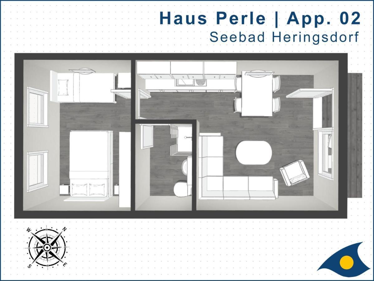 Haus Perle Whg 02 Apartment Heringsdorf  Ngoại thất bức ảnh